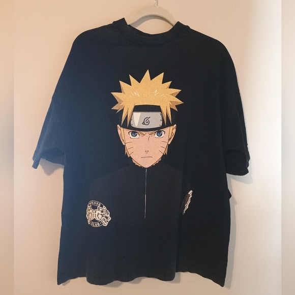 Darc Sport Other - NWT Rare  ANIME Naruto Graphic Tee  - Black with Yellow Print